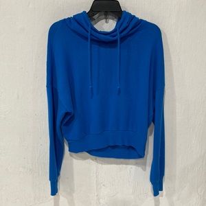 Juniors Royal blue lounge-life sweatshirt with hood